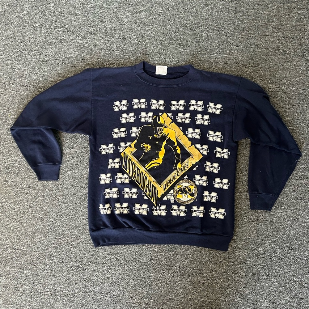 Vintage 90s XL Michigan Wolverines Sweatshirt